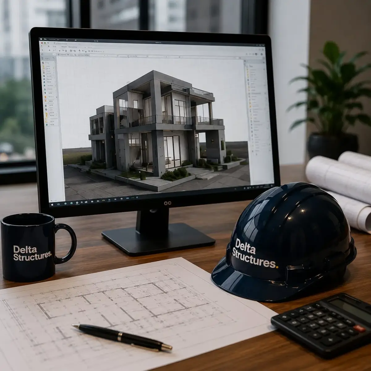 Stage 04 - Design lock: 3D structural model finalised on screen